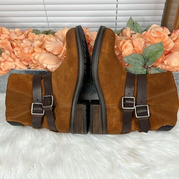 Steve Madden Dormaa Cognac Suede Boots size 9.5 - Picture 7 of 12